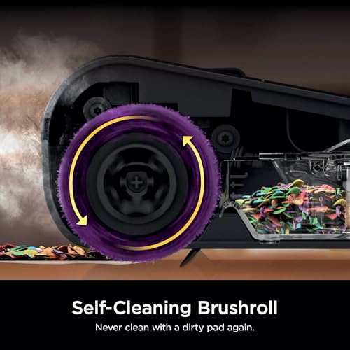 Shark Steam Pickup 3-in-1 Steam Mop Pickup Debris, Deep Scrubs, Steam, & Sanitizes Sealed Hard Floors - All At Once, Lightweight Steam Cleaner for Home with Sealed Hard Floors (Renewed) (Navy)