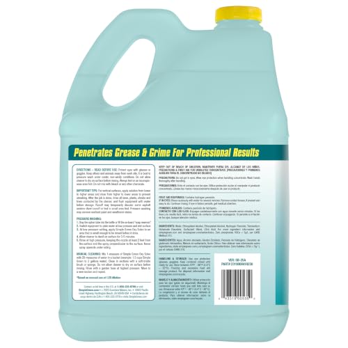 Simple Green Oxy Solve Total Outdoor Cleaner Concentrate, Pressure Washer & Manual Use, EPA Safer Choice Certified, Peroxide Cleaner for Wood, Concrete, Vinyl & More