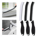 TQRR 3Pcs Hard Bristle Crevice Cleaning Brush, Scrub Brush, Kitchen Sink Cleaning Brush, Grout Brush, Corner Brush Cleaning Tools for Toilet, Bathroom, Gap, Home, Household, Window (3, Black)