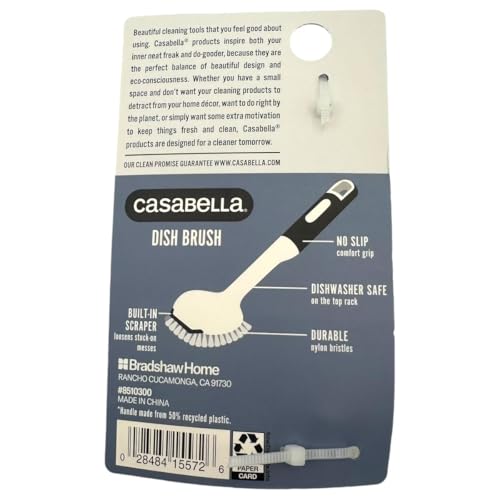Casabella Round Brush Scrubber 1ea, Assorted Colors