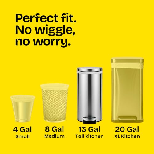 Glad Tall Kitchen Drawstring Trash Bags - Odorshield 13 Gallon White Trash Bag, Febreze Fresh Clean, 110 Count