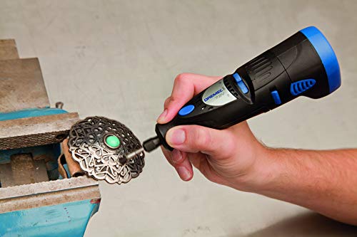 Dremel 443 Carbon Steel Brush Accessory Set, 3 Brushes (3.2 mm) for Cleaning and Removing Rust of Metal Materials