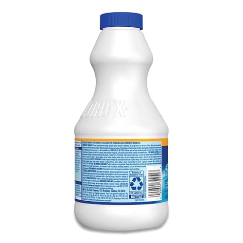 Clorox Regular Disinfecting Bleach Cleaner, 2 Pack Concentrated Liquid Bleach, Removes Mold, Mildew and Stains, Whitens, for Multi Purpose Cleaning and Laundry, 24 oz Bottles