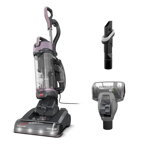 Bissell CleanView Max Allergen Upright Vacuum with HEPA Filtration, Tangle-Free Brush Roll, TurboEraser Pet Tool, 4377