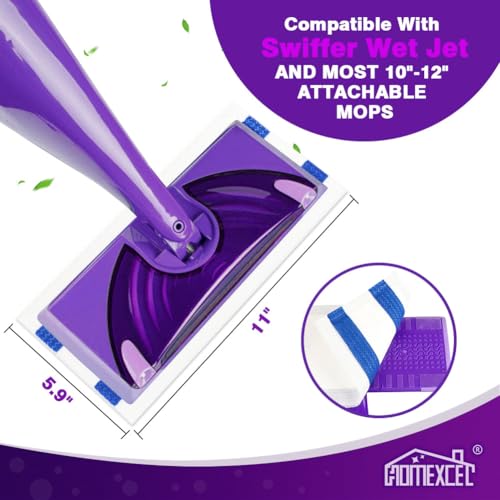 HOMEXCEL Multi-Layer Dry Floor Mop Pads Refills Compatible with Swiffer Wet Jet-All Purpose Multi Surface Floor Cleaner Spray Mop Pads Replacement for Hardwood Floor,16 Count