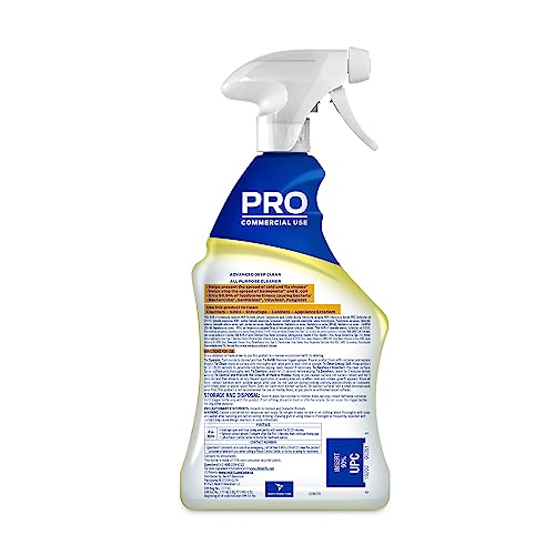 Lysol Pro All-Purpose Cleaner - Advanced Deep Cleaning Sanitizing and Disinfecting Spray - Lemon Breeze Scent - 32 oz Bottle (946 ml) - Pack of 12 - Commercial Use for Hotels, Facilities, Offices