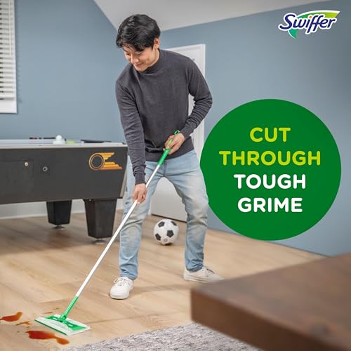 Sweep + Mop, Wet Pads Refill, Floor Cleaner for Dirt, Dust, Hair, Cleaning Cloths for Mopping Home, Bathroom, Kitchen, All Purpose Multi-Surface Floor Wipes, Fresh and Gain, 36ct