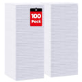HOMEXCEL White Microfiber Cleaning Cloths 100 Pack, Reusable Cleaning Rags Shop Towels - Bulk Multipurpose Microfiber Towels, Lint Free Cleaning Towels for Car, House & Kitchen, 11.5 x 11.5 inch