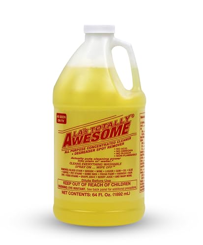 La's Totally Awesome All Purpose Cleaner Combo – 24 oz Spray + 64 oz Refill – Heavy Duty Degreaser & Multipurpose Cleaner for Home, Kitchen, Bathroom, Floors & More