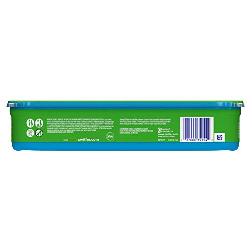 Swiffer Sweep + Mop, Wet Pads Refill, Floor Cleaner for Dirt, Dust, Hair, Cleaning Cloths for Mopping Home, Bathroom, Kitchen, All Purpose Multi-Surface Floor Wipes, Fresh, 12ct