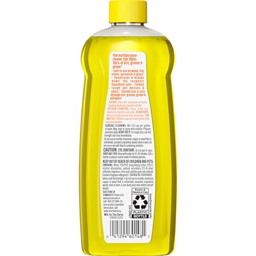 Pine-Sol Multi-Surface Cleaner, Lemon Fresh, 14 Fluid Ounces (Pack May vary)