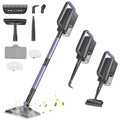 Gatlei Steam Mop Cleaner with Detachable Handheld Steamer, 6-in-1 Multi Accessories, Removable Water Tank, 23FT Power Cable, Lightweight, Steam Cleaner for sealed Hard Floors (Dark purple)