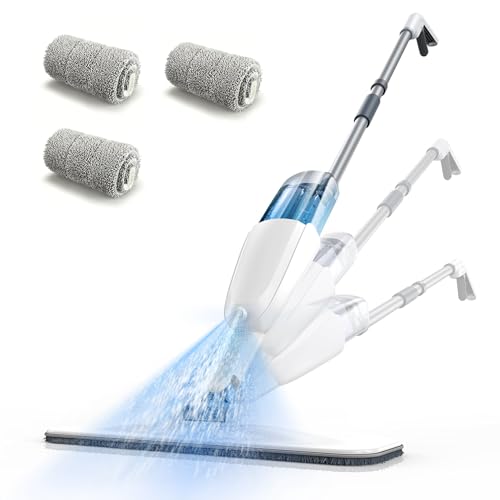 Spray Mop for Floor Cleaning with Washable Pads & Refillable Tank