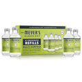 MRS. MEYER'S CLEAN DAY Multi-Surface Everyday Cleaner Concentrated Refills, 4 Concentrated Refills (2 Fl. Oz. each), Lemon Verbena Scent, Makes 64 Fl. Oz. Total