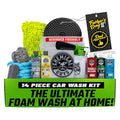 Chemical Guys Car Wash Kit 14-Pc Arsenal Builder - with Foam Blaster, Wash Bucket, Towels, Applicators, and 16 oz Soaps, Waxes, and Cleaners - Complete Car Detailing Gift Set, Works with Garden Hose