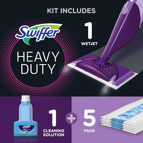 Swiffer® WetJet® Starter Kit, Purple/Silver