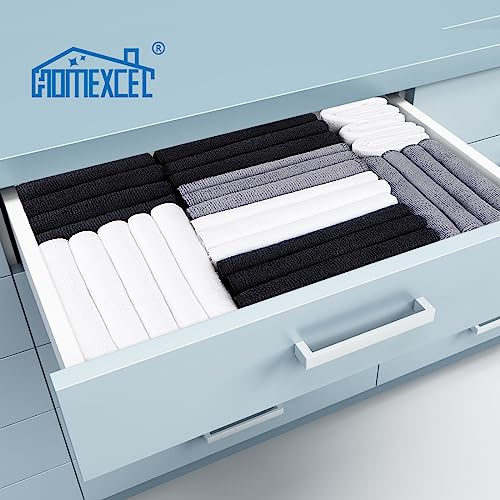 HOMEXCEL Grey Microfiber Cleaning Cloth, 12 Pack Premium Microfiber Towels for Cars, Lint Free, Scratch-Free, Highly Absorbent, Reusable Cleaning Rags for Car, Household, Kitchen, Window, 11.5"X11.5"