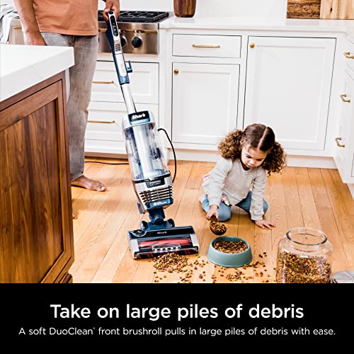 Shark AZ3002 Stratos Upright Vacuum with DuoClean PowerFins, HairPro, Powered Lift-Away, Self-Cleaning Brushroll, & Odor Neutralizer Technology, Navy (Renewed)
