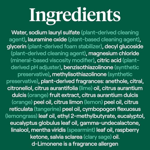 Seventh Generation Hand Dish Liquid Yuzu Basil Rejuvenating 19 fl oz