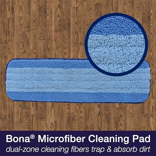 Bona Ultimate Hardwood Floor Care Kit – Pivoting Mop, Cleaning Solution & Refill, Floor Polish, Microfiber Pads for Dusting, Mopping & Polishing