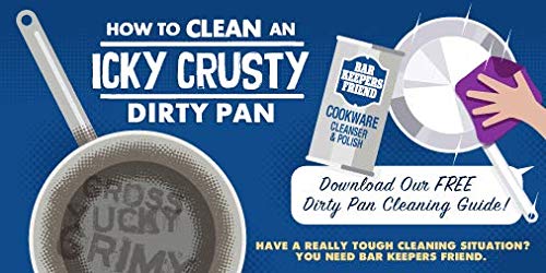 Bar Keepers Friend Cookware Cleanser & Polish (12 oz) - Cleaner, Degreaser & Stain-Remover - for Use on Stainless Steel and Copper Pots, Pans and Utensils, Glass Casserole Dishes and More (6)