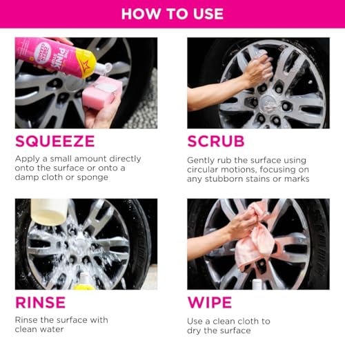 Stardrops The Pink Stuff Miracle Cream Cleaner for Stainless Steel & Multi-Purpose Surfaces – Removes Grease, Grime, Limescale & Soap Scum – Tough on Stains, Gentle on Surfaces – 500ml