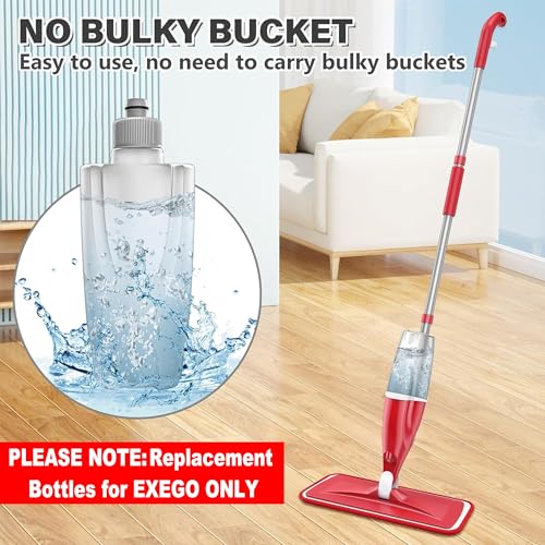 EXEGO 440ML Refillable Spray Mop Replacement- DO NOT SUITABLE FOR OTHER BRAND SPRAY MOP - Water Tank for Multi-Surface Floor Cleaning