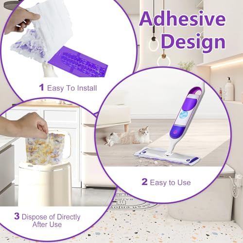 30 Count Disposable for Swiffer Power Mop Refills, Power Mop Pads for Swiffer Power Mop, Compatible with Swiffer Power Mop & for Swiffer Power Mop Solution for Floor Cleaning