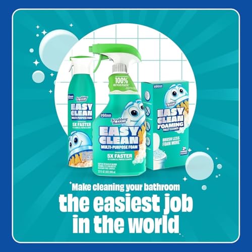 Scrubbing Bubbles Easy Clean Foaming Toilet Bowl Cleaner, Easy Toilet Drop In Powder Pouches, 3.5 Ounce (Pack of 10)