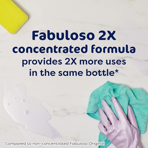 Fabuloso Multi-Purpose Cleaner & Floor Cleaner, 2X Concentrated, Lavender Scent, 56 fluid ounces