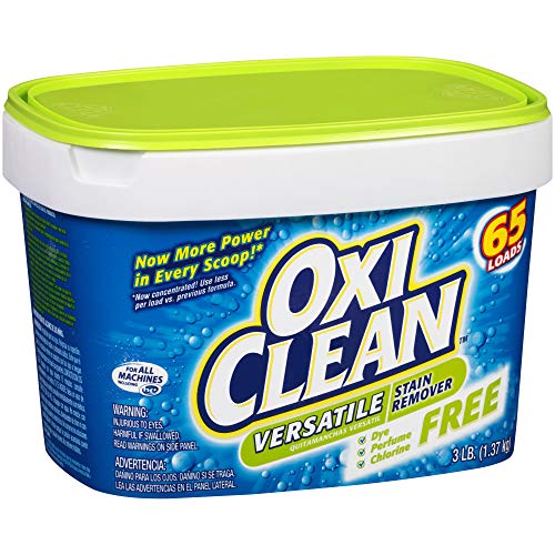 OxiClean Versatile Stain Remover Free, 3 lbs, Pack of 4