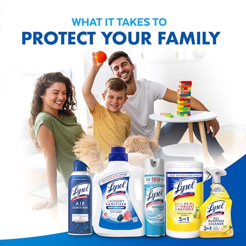LYSOL Disinfecting Wipes, All Purpose Cleaner, Multi-Surface Antibacterial Cleaning Wipes, Household Cleaning Supplies, Dorm Essentials, Lemon & Lime Blossom Scent, 80 ct. (2 Pack)
