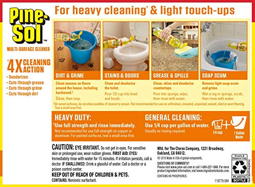 Pine-Sol All Purpose Multi-Surface Cleaner, Lemon Fresh, 48 Ounces (Package May Vary)