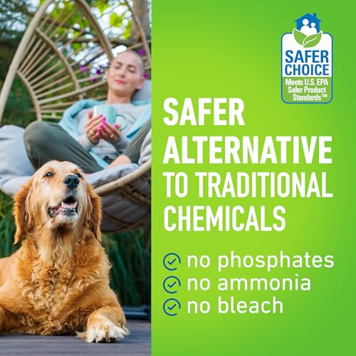 CLR Brands Outdoor Furniture Cleaner, 26 oz. Spray Bottle, Cleans Outdoor Surfaces, Remove Dirt and Grime from Fabric, Wood, Wicker, PVC, Plastic and More