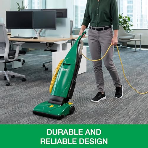 BISSELL BigGreen Commercial PowerForce Bagged Lightweight, Upright, Industrial, Vacuum Cleaner, BGU1451T