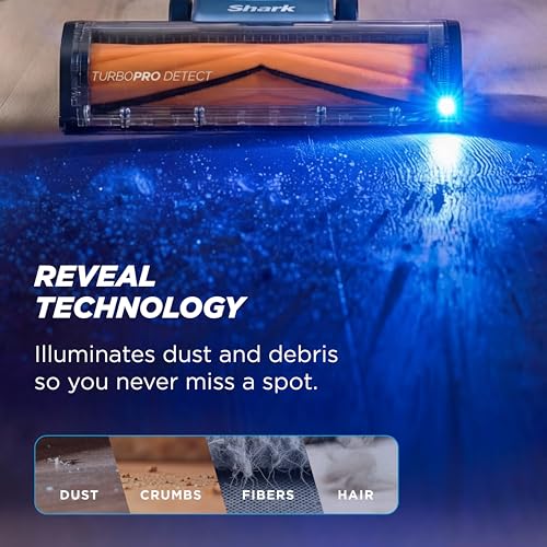 Shark PowerDetect Speed Clean & Empty | Cordless Stick Vacuum Cleaner with Auto-Empty | Lightweight & Rechargeable Handheld Vacuum | Carpet, Hard Floors & Pet Hair | 60-Min Runtime | Ice Blue | IA3241