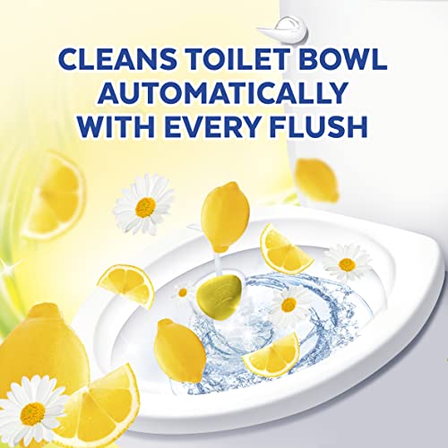 Lysol Automatic In-The-Bowl Toilet Cleaner, Cleans and Freshens Toilet Bowl, Lemon Breeze Scent (Pack of 2)