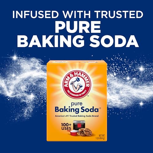 ARM & HAMMER Plus OxiClean Ultra Stain Fighters Liquid Laundry Detergent, Stain Remover for Clothes, Fresh Scent, 122 Loads, 158.6 Fl Oz