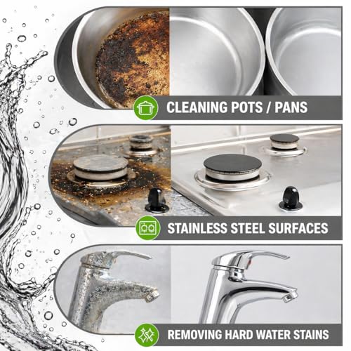 R&C Store Essentials Home Cleaning Bundle Kit, Includes Multi-Purpose More Spray and Foam Cleaner 25.4 oz + 2 Dual Scrub Sponges, Kitchen & Bathroom Cleaning Set