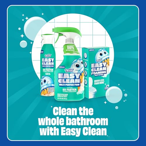 Scrubbing Bubbles Easy Clean Foaming Multipurpose Bathroom Cleaner, Continuous Spray Bottle, Fast Acting Foam, 13.58 Ounce (Pack of 2)