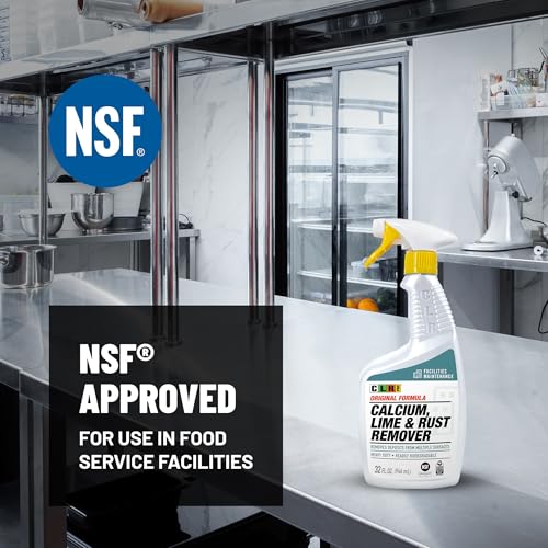 CLR PRO Calcium, Lime & Rust Remover, Quickly Removes Calcium, Lime, Hard Water Deposits and Surface Rust Stains