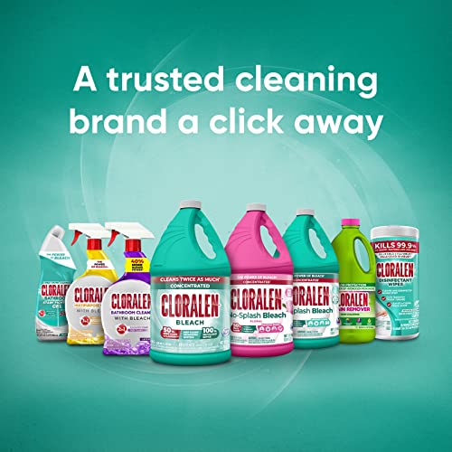 Cloralen Household Cleaning Liquid Bleach - 32.12 fl oz - 3-in-1 Multipurpose Cleaner for Laundry, Bathroom & Kitchen - Deodorizes, Whitens & Deep Cleans
