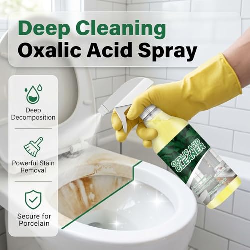 2026 Upgraded Oxalic Acid Cleaner Spray, New Stain Remover, Multi-purpose Tile Cleaner for Bathroom Kitchen, Porcelain Cleaner Solution for Home (1)