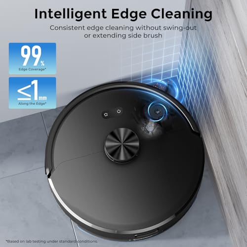 Kilgone Robot Vacuum and Mop Self-Emptying, 6000Pa No-Tangle Suction, LiDAR Multi-Floor Mapping, 90-Day Hands-Free, App, Alexa & Google Assistant for Pet Hair, Carpet & Hard Floor