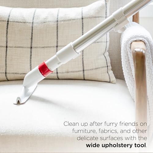 Shark Upright Vacuum Cleaner | Rotator Lift-Away | Pet Hair, Carpet & Hard Floor Cleaning | Dusting Brush, Upholstery & Crevice Tools | HEPA Filter | Swivel Steering | Headlights | White/Red | NV501
