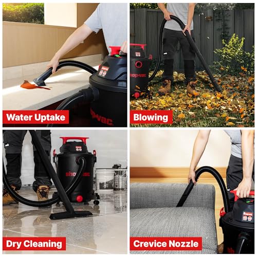 Shop-Vac 5430115 Wet/Dry Vacuum, 10 Gallon, 4.5 Peak HP, 1-7/8 Inch Diameter x 7 Foot Hose, 15 Foot Cord, Ideal for Jobsite, Garage, Workshop & Home