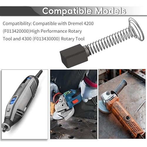 2610024715 Brush-Spring Set Compatible with Dremel 4200 Rotary Tool Replacement Brushes (8 pcs)