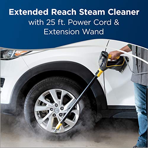 BISSELL PowerSteamer Heavy Duty 3-in-1 Steam Mop and Handheld SteamShot for Indoor & Outdoor, use for Garage, Workshop, Auto, Boat, Recreational Vehicles, Windows,Outdoor Furniture and Decks, 2685A