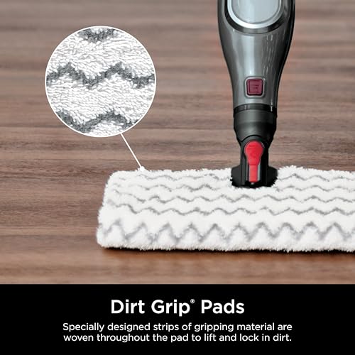 Shark Genius Hard Floor Cleaning System Pocket (S5003D) Steam Mop, Burgundy/Gray