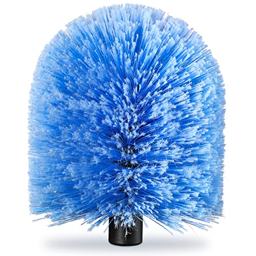 VITEVER Twist-On Cobweb Duster Head Brush, Fits Standard 3/4 inch Threaded Poles, Attachment Spider Web Duster Brush for Outdoor & Indoor Cleaning